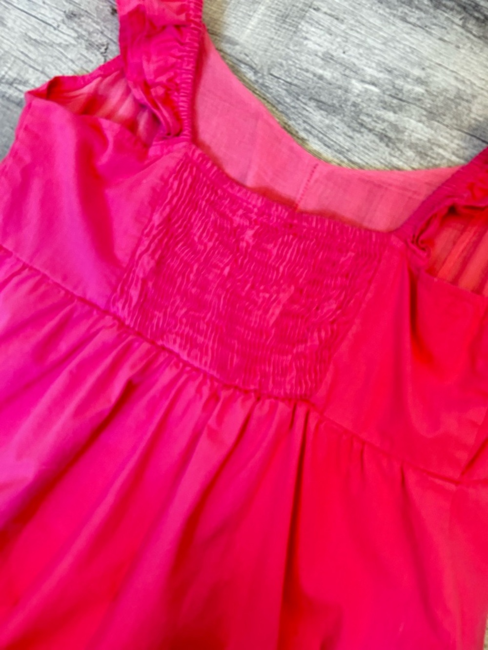 Altar'd State Bright Hot Pink Ruffled Strap Mini Dress - Picture 3 of 5
